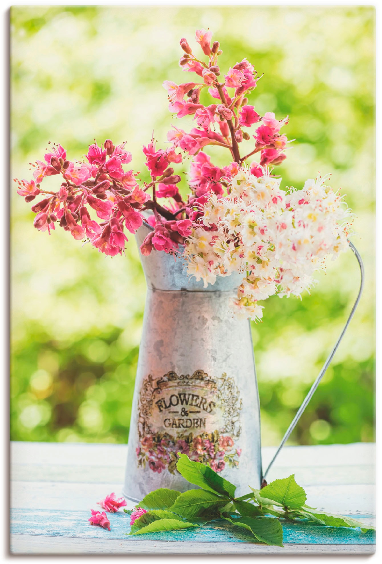 Artland Leinwandbild »Kastanien Blüten in Krug«, Blumen, (1 St.), auf Keilrahmen gespannt Artland Leinwandbild »Kastanien Blüten in Krug«, Blumen, (1 St.), auf Keilrahmen gespannt von Artland