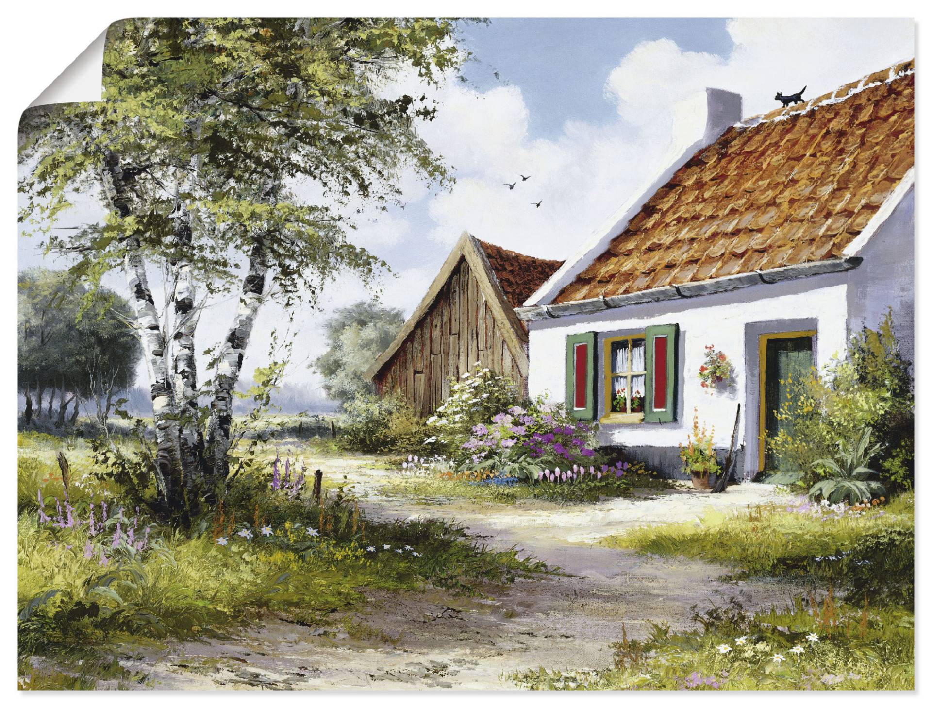 Artland Wandbild »Katze auf dem Dach«, Garten, (1 St.), als Leinwandbild, Poster, Wandaufkleber in verschied. Grössen Artland Wandbild »Katze auf dem Dach«, Garten, (1 St.), als Leinwandbild, Poster, Wandaufkleber in verschied. Grössen von Artland