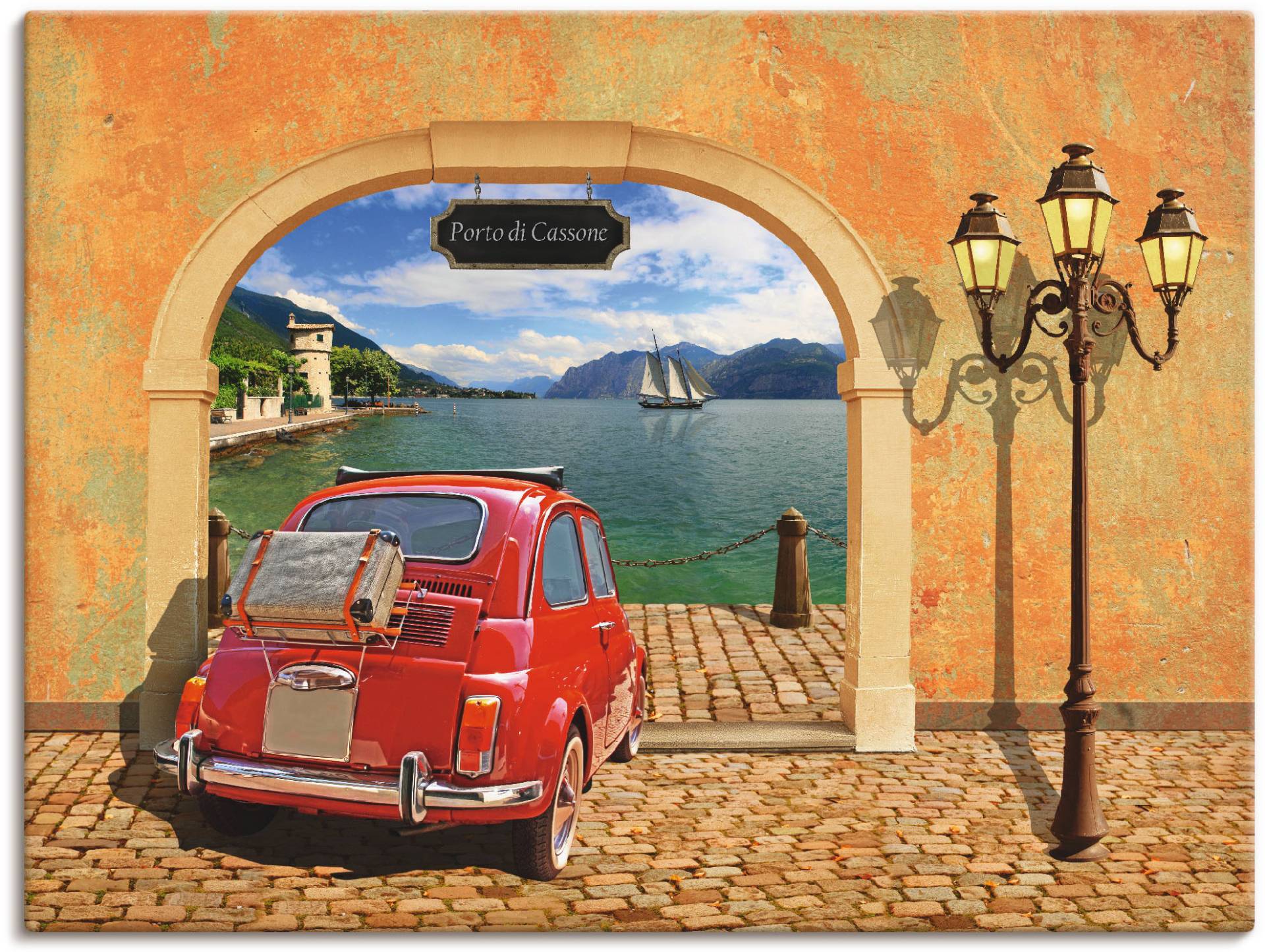 Artland Wandbild »Kleiner italienischer Hafen«, Auto, (1 St.), als Leinwandbild, Poster in verschied. Grössen Artland Wandbild »Kleiner italienischer Hafen«, Auto, (1 St.), als Leinwandbild, Poster in verschied. Grössen von Artland