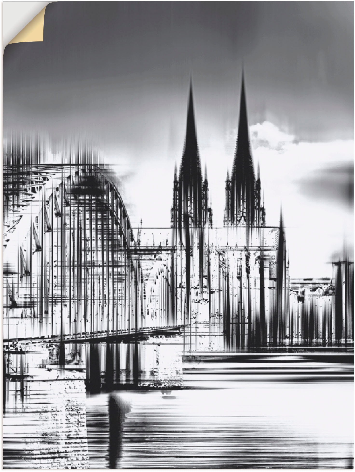 Artland Wandbild »Köln Skyline Collage III«, Deutschland, (1 St.) von Artland