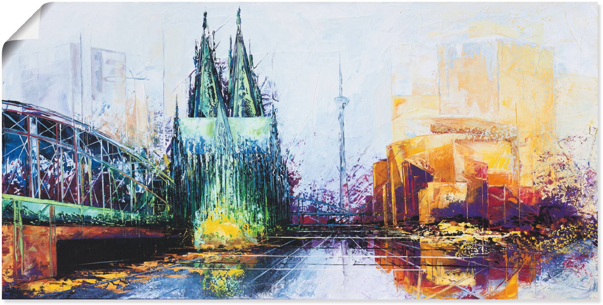 Artland Wandbild »Köln Skyline«, Deutschland, (1 St.) von Artland