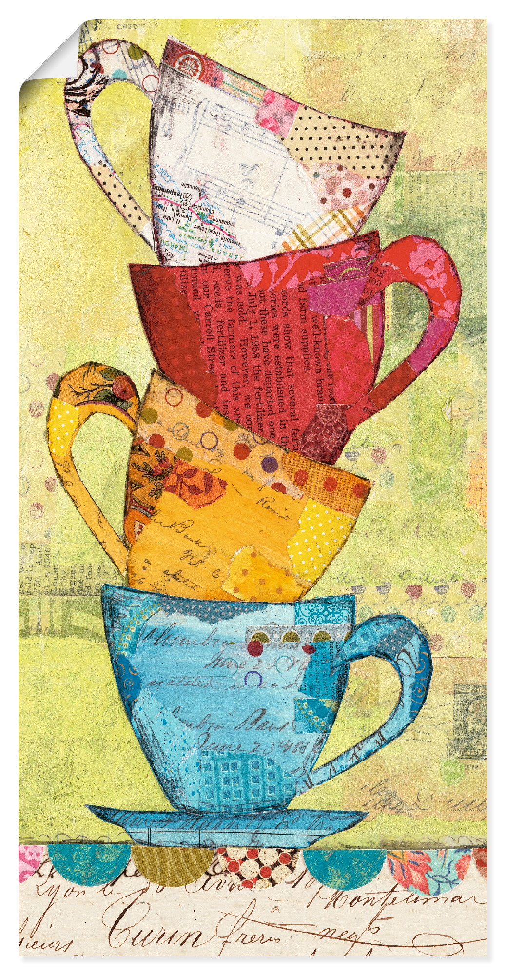 Artland Wandbild »Komm zum Kaffee«, Geschirr & Besteck, (1 St.) von Artland