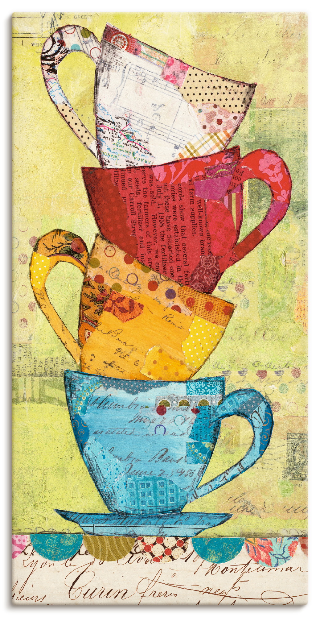 Artland Wandbild »Komm zum Kaffee«, Geschirr & Besteck, (1 St.) von Artland