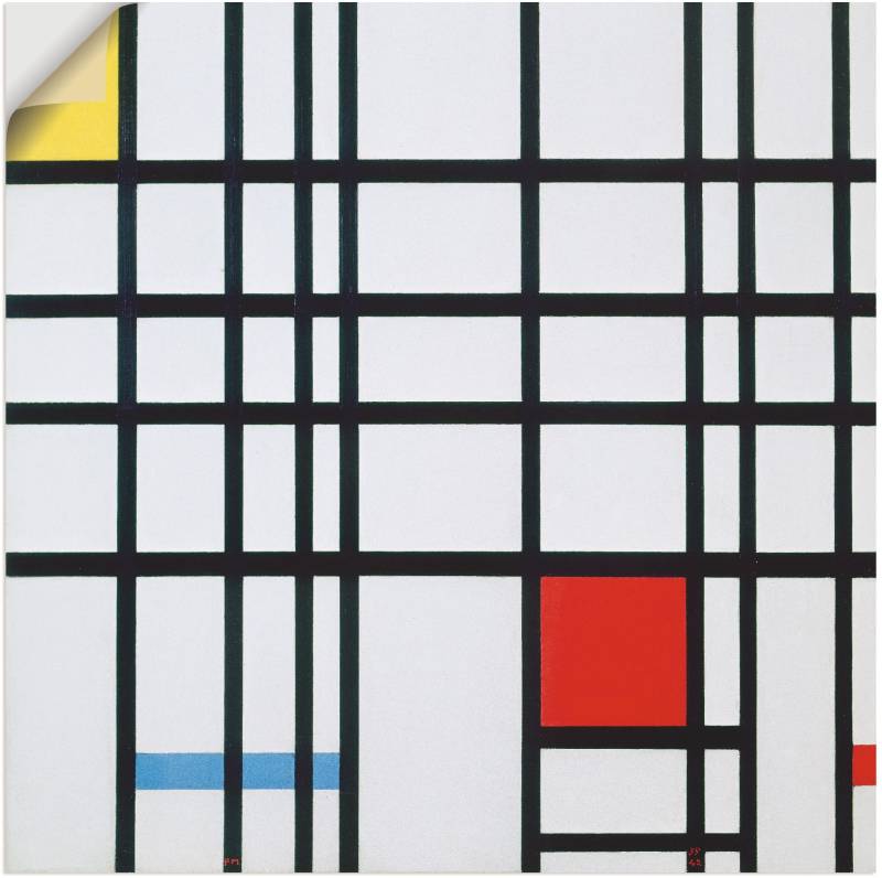 Artland Wandbild »Komposition mit rot blau und gelb.«, Muster, (1 St.), als Alubild, Leinwandbild, Wandaufkleber oder Poster in versch. Grössen von Artland