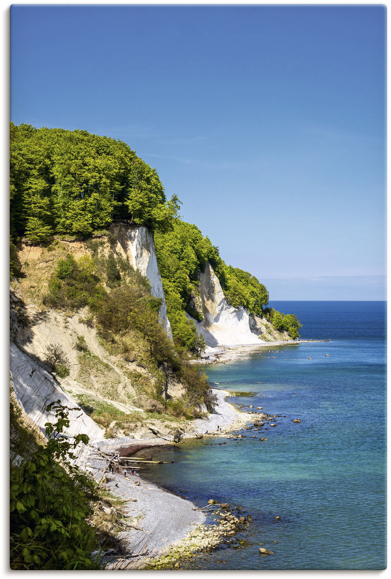 Artland Wandbild »Kreidefelsen Ostseeküste Insel Rügen«, Felsen, (1 St.), als Alubild, Leinwandbild, Wandaufkleber oder Poster in versch. Grössen von Artland