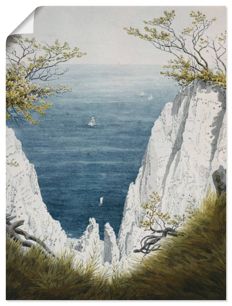 Artland Wandbild »Kreidefelsen auf Rügen, um 1826«, Gewässer, (1 St.), als Leinwandbild, Poster in verschied. Grössen von Artland