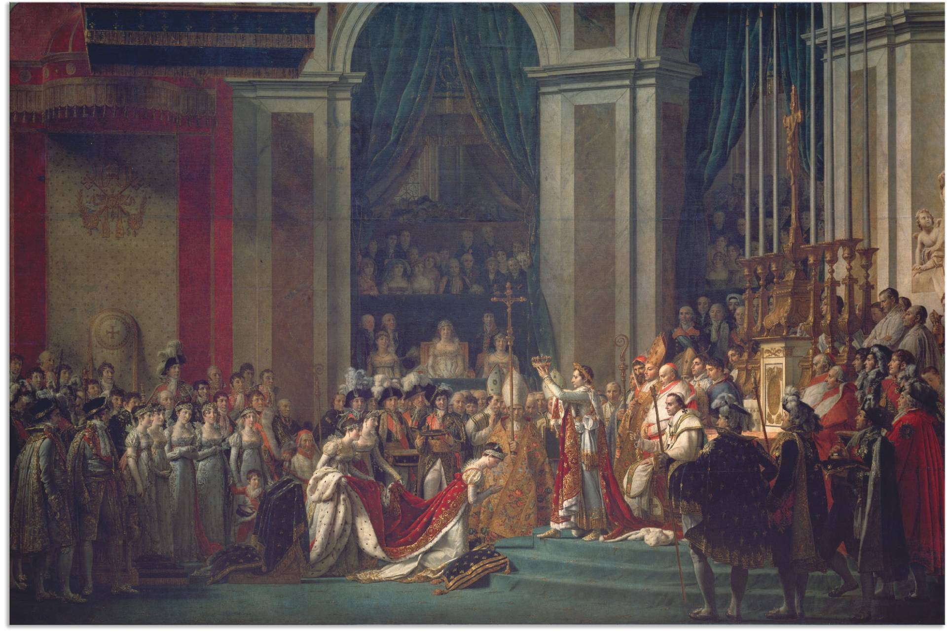 Artland Alu-Dibond-Druck »Krönung Napoleons I und Josephines«, historische Ereignisse, (1 St.), für Innen- und Aussenbereich geeignet, Outdoorbild von Artland