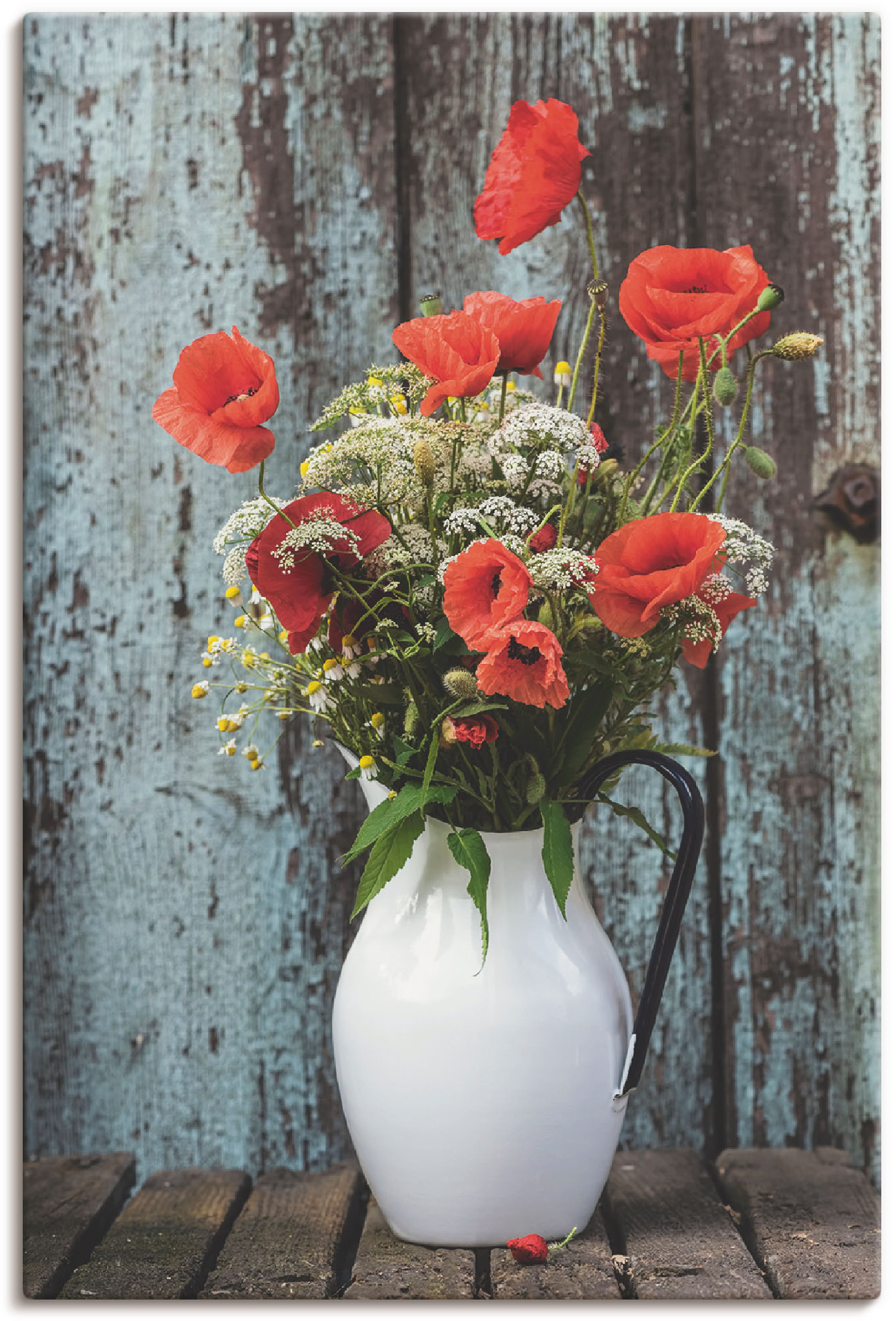 Artland Wandbild »Krug mit Mohnblumen«, Blumen, (1 St.) von Artland