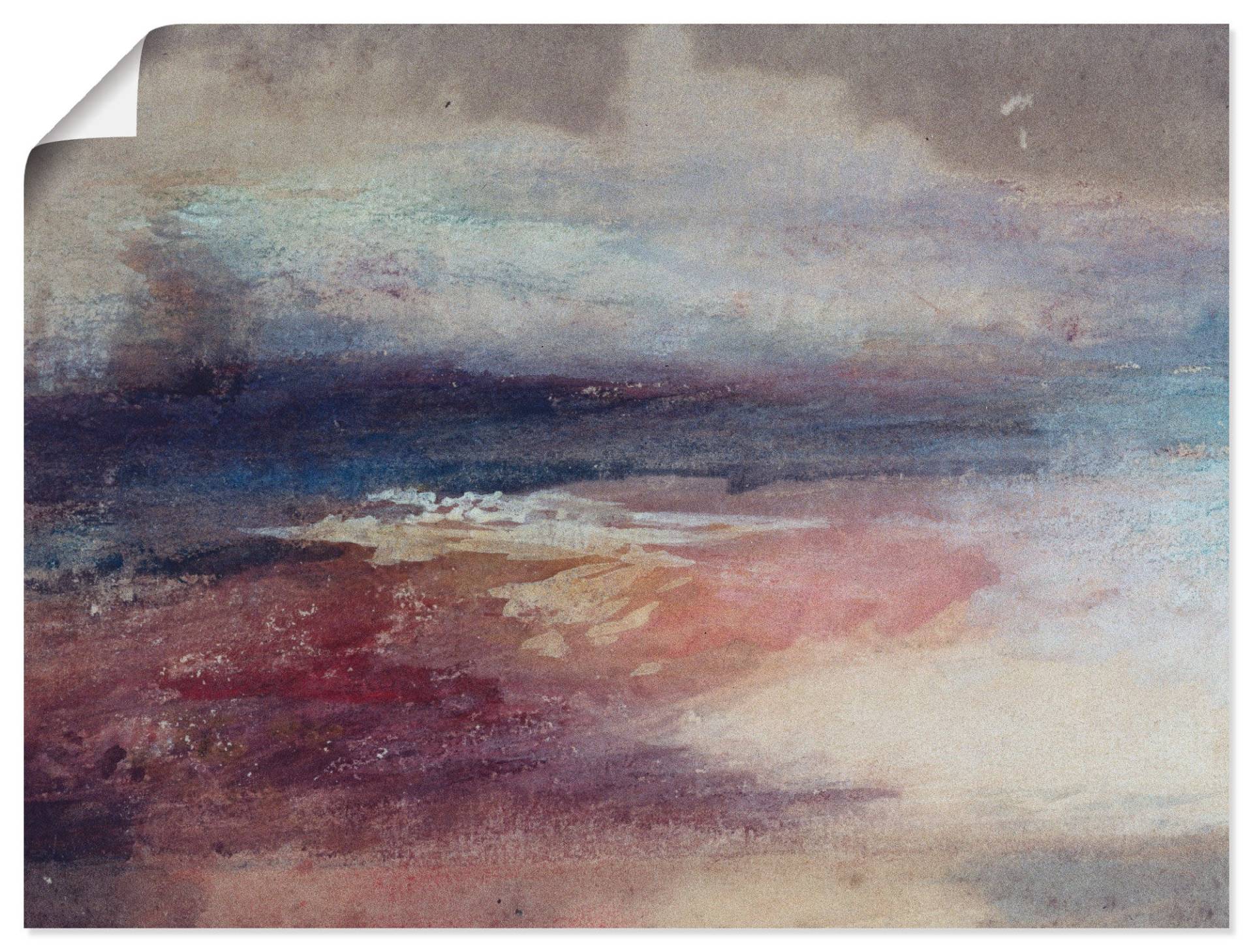 Artland Wandbild »Küstenlandschaft Sonnenunterg«, Küste, (1 St.), als Leinwandbild, Poster in verschied. Grössen von Artland