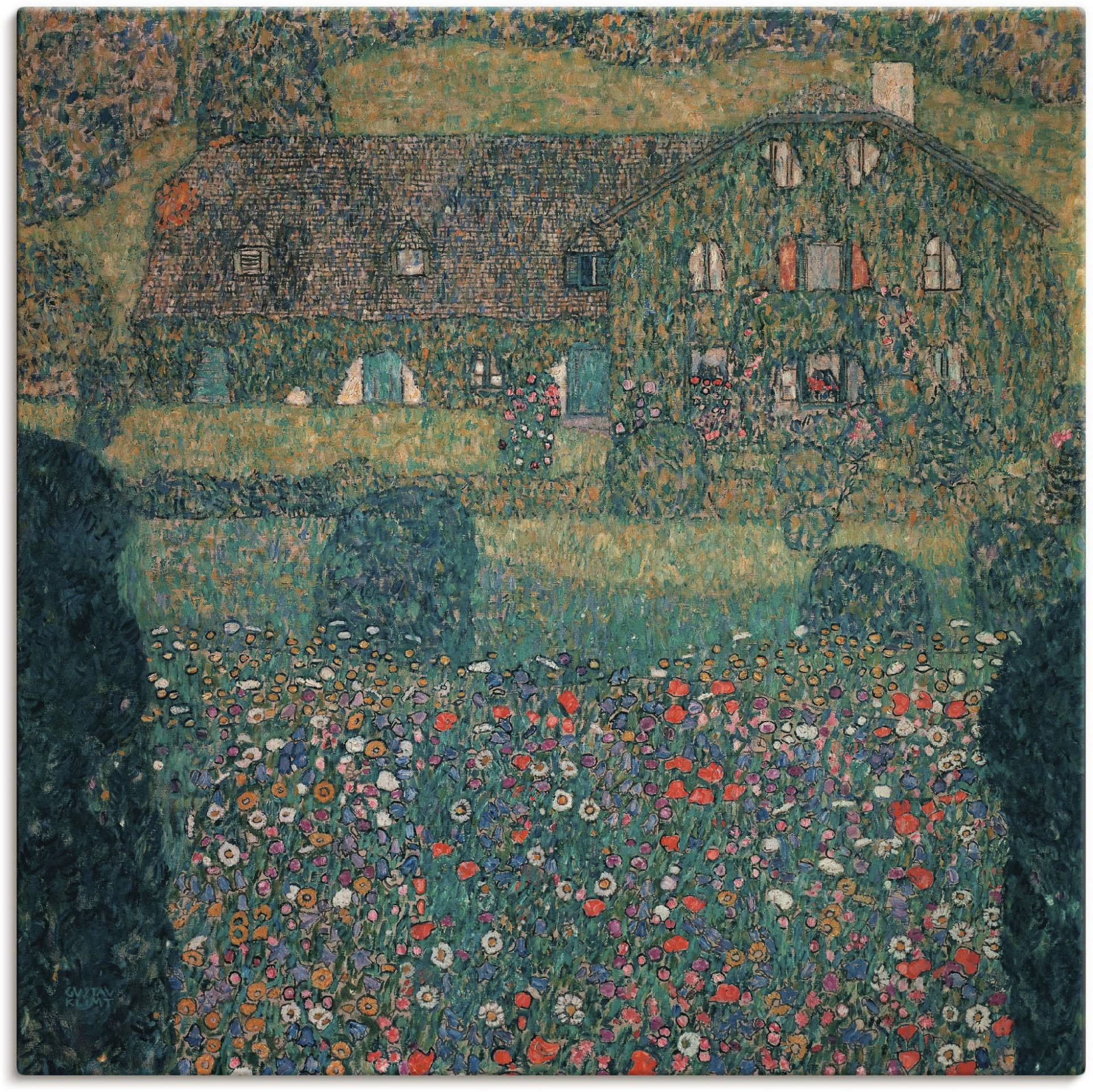 Artland Wandbild »Landhaus am Attersee. 1914.«, Garten, (1 St.), als Alubild, Outdoorbild, Leinwandbild in verschied. Grössen von Artland