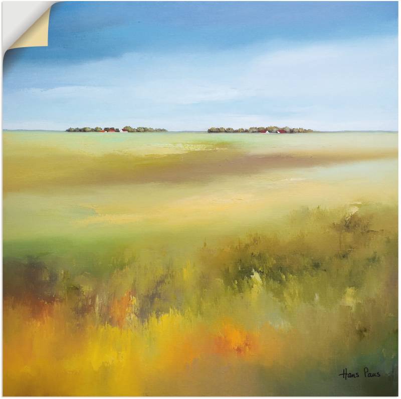 Artland Wandbild »Landschaft I«, Felder, (1 St.), als Leinwandbild, Poster in verschied. Grössen von Artland