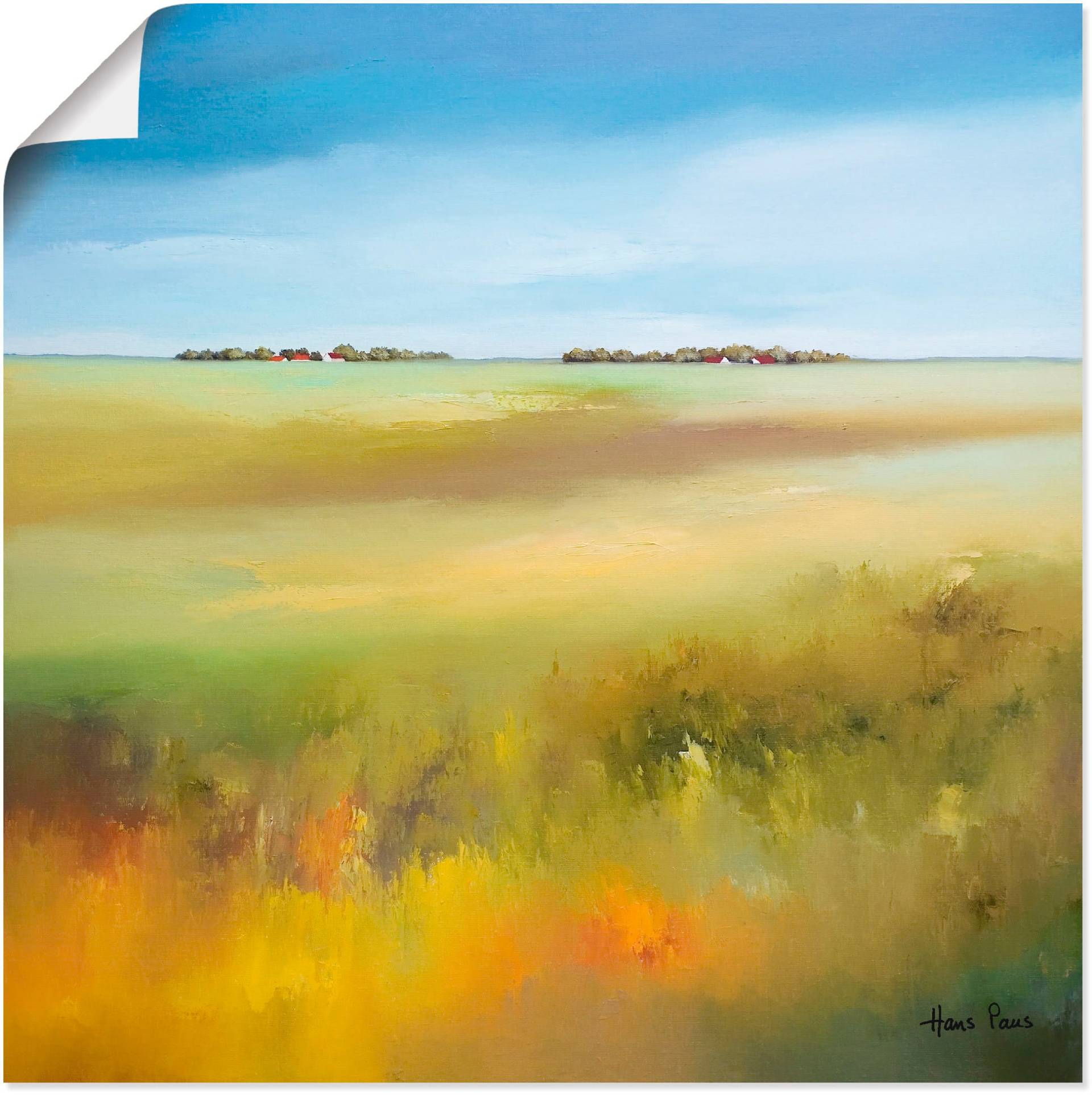 Artland Wandbild »Landschaft I«, Felder, (1 St.), als Leinwandbild, Poster in verschied. Grössen Artland Wandbild »Landschaft I«, Felder, (1 St.), als Leinwandbild, Poster in verschied. Grössen von Artland