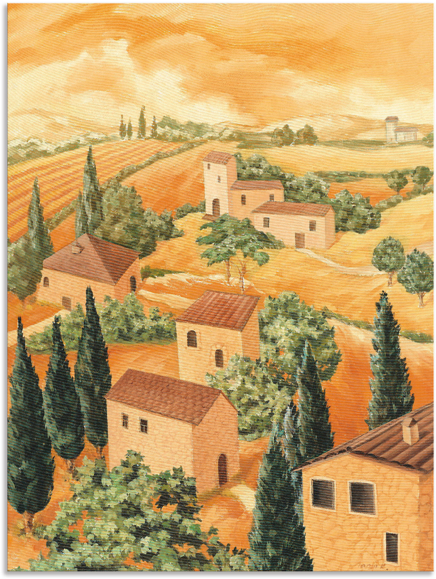 Artland Wandbild »Landschaft Italien«, Europa, (1 St.) von Artland