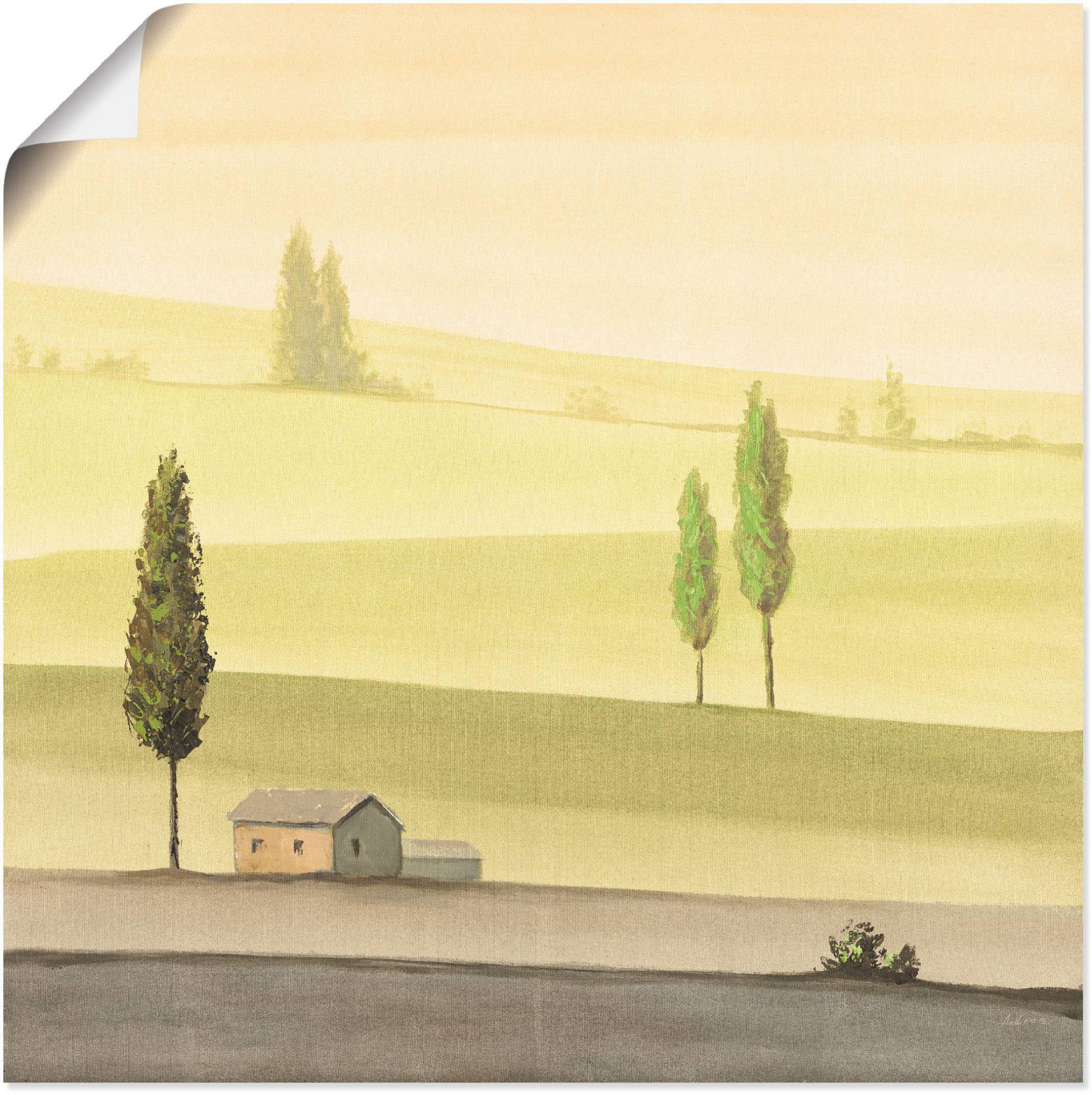 Artland Wandbild »Landschaft in Grün II«, Wiesen & Bäume, (1 St.), als Leinwandbild, Poster in verschied. Grössen Artland Wandbild »Landschaft in Grün II«, Wiesen & Bäume, (1 St.), als Leinwandbild, Poster in verschied. Grössen von Artland
