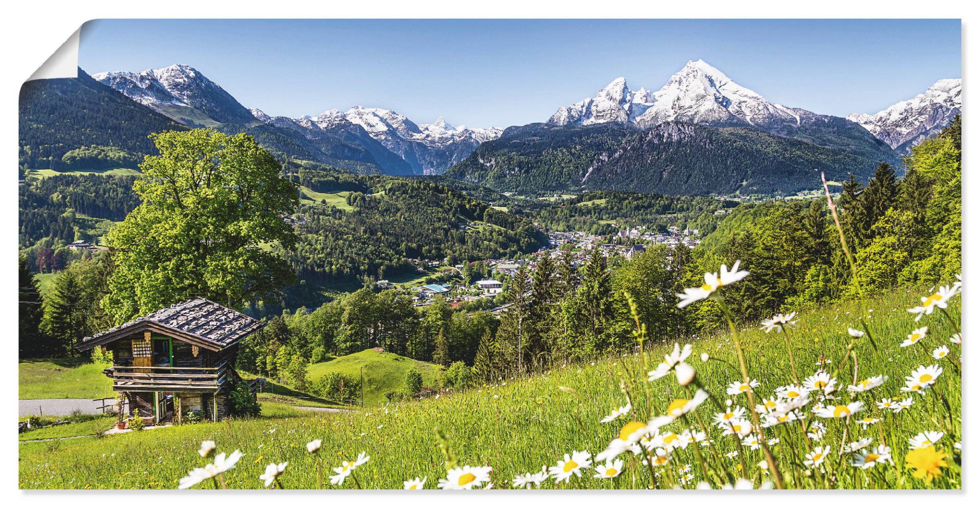 Artland Wandbild »Landschaft in den Bayerischen Alpen«, Berge, (1 St.) von Artland