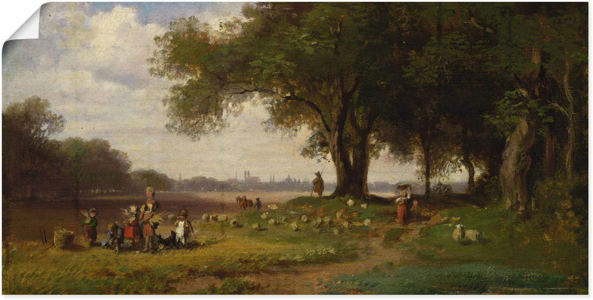 Artland Wandbild »Landschaft vor München mit Schäfer«, Europa, (1 St.), als Poster, Wandaufkleber in verschied. Grössen Artland Wandbild »Landschaft vor München mit Schäfer«, Europa, (1 St.), als Poster, Wandaufkleber in verschied. Grössen von Artland