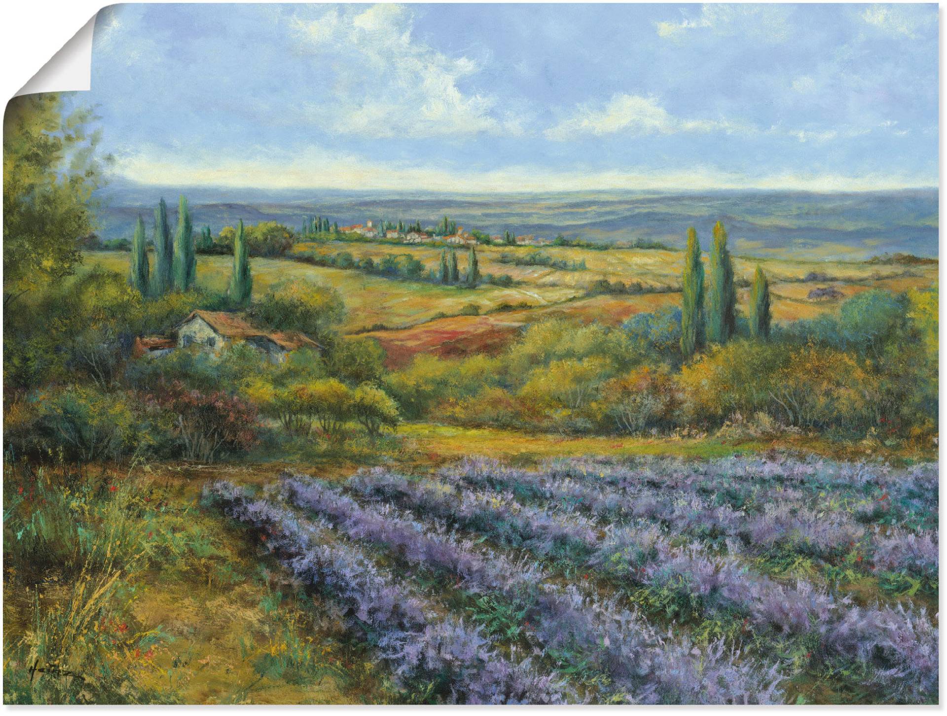 Artland Wandbild »Lavendelfelder in der Provence«, Europa, (1 St.) von Artland