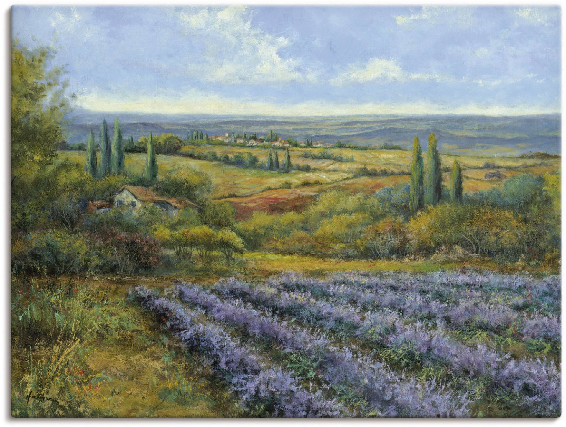 Artland Wandbild »Lavendelfelder in der Provence«, Europa, (1 St.), als Leinwandbild, Poster, Wandaufkleber in verschied. Grössen von Artland