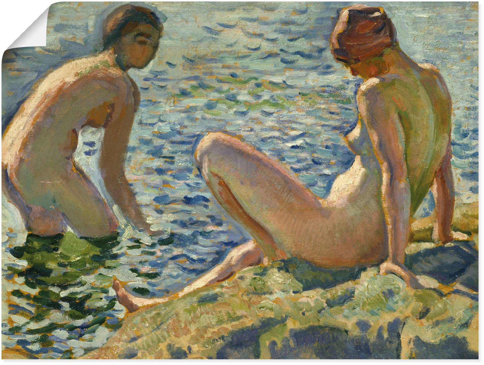 Artland Kunstdruck »Les Baigneuses. Die Badenden«, Bilder von Frauen, (1 St.) von Artland