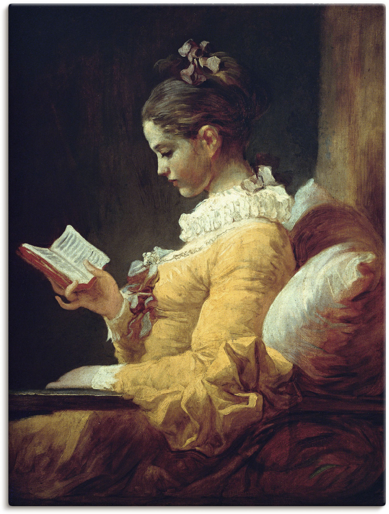 Artland Wandbild »Lesendes Mädchen. Um 1776«, Frau, (1 St.) von Artland