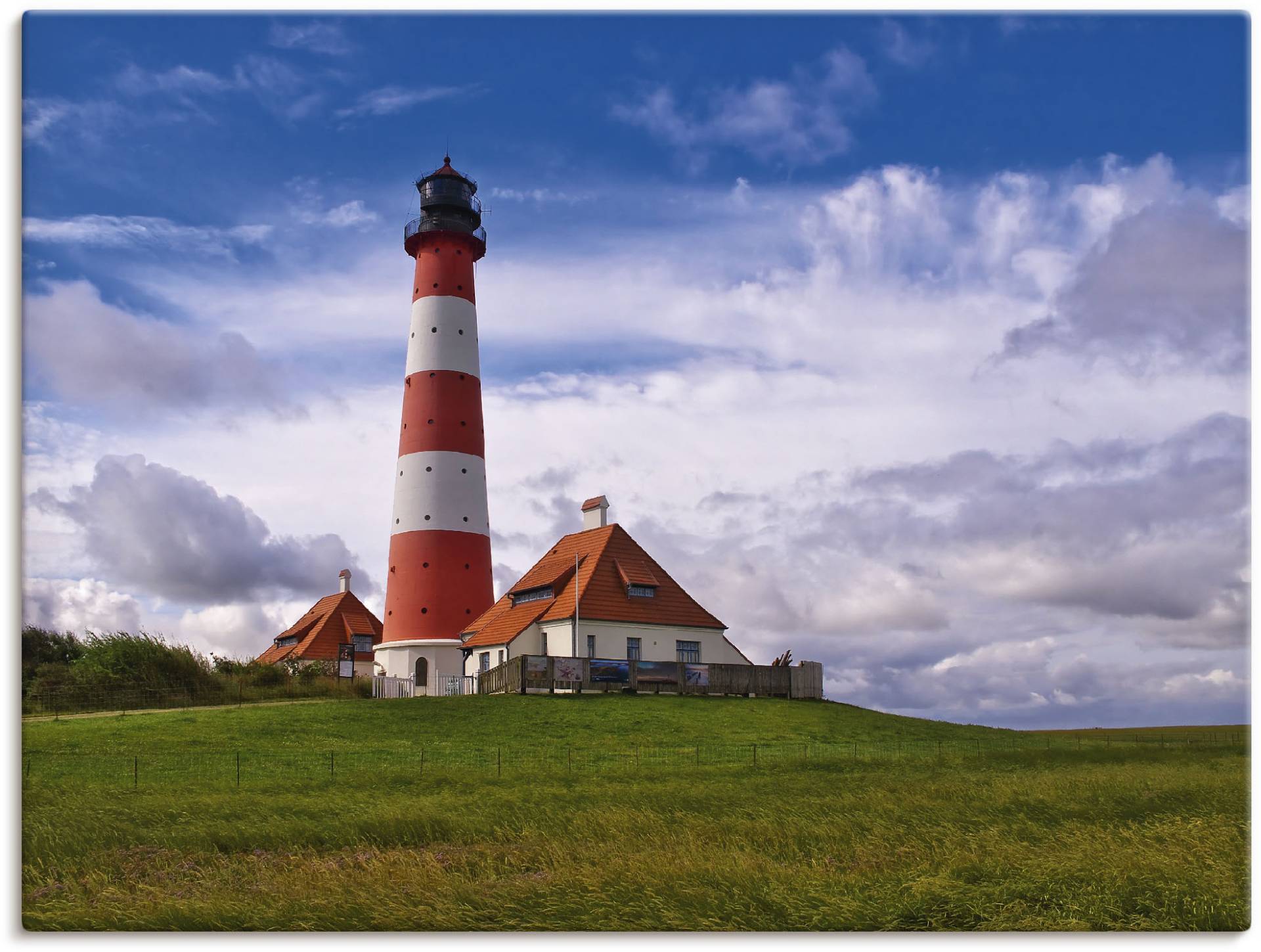 Artland Wandbild »Leuchtturm Westerheversand«, Gebäude, (1 St.) von Artland