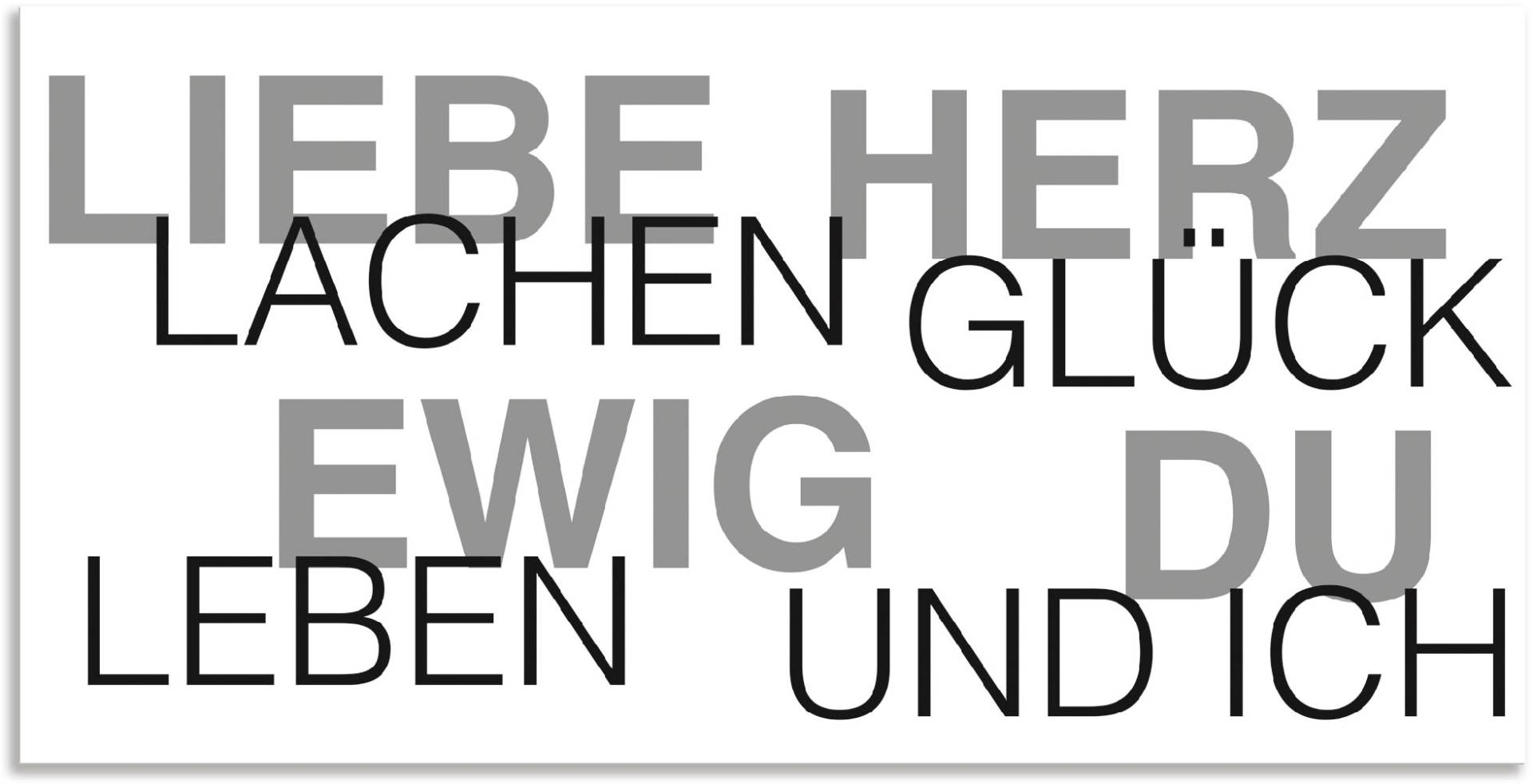 Artland Wandbild »Liebe Statement Bild«, Sprüche & Texte, (1 St.), als Alubild, Outdoorbild, Leinwandbild, Wandaufkleber, versch. Grössen Artland Wandbild »Liebe Statement Bild«, Sprüche & Texte, (1 St.), als Alubild, Outdoorbild, Leinwandbild, Wandaufkleber, versch. Grössen von Artland