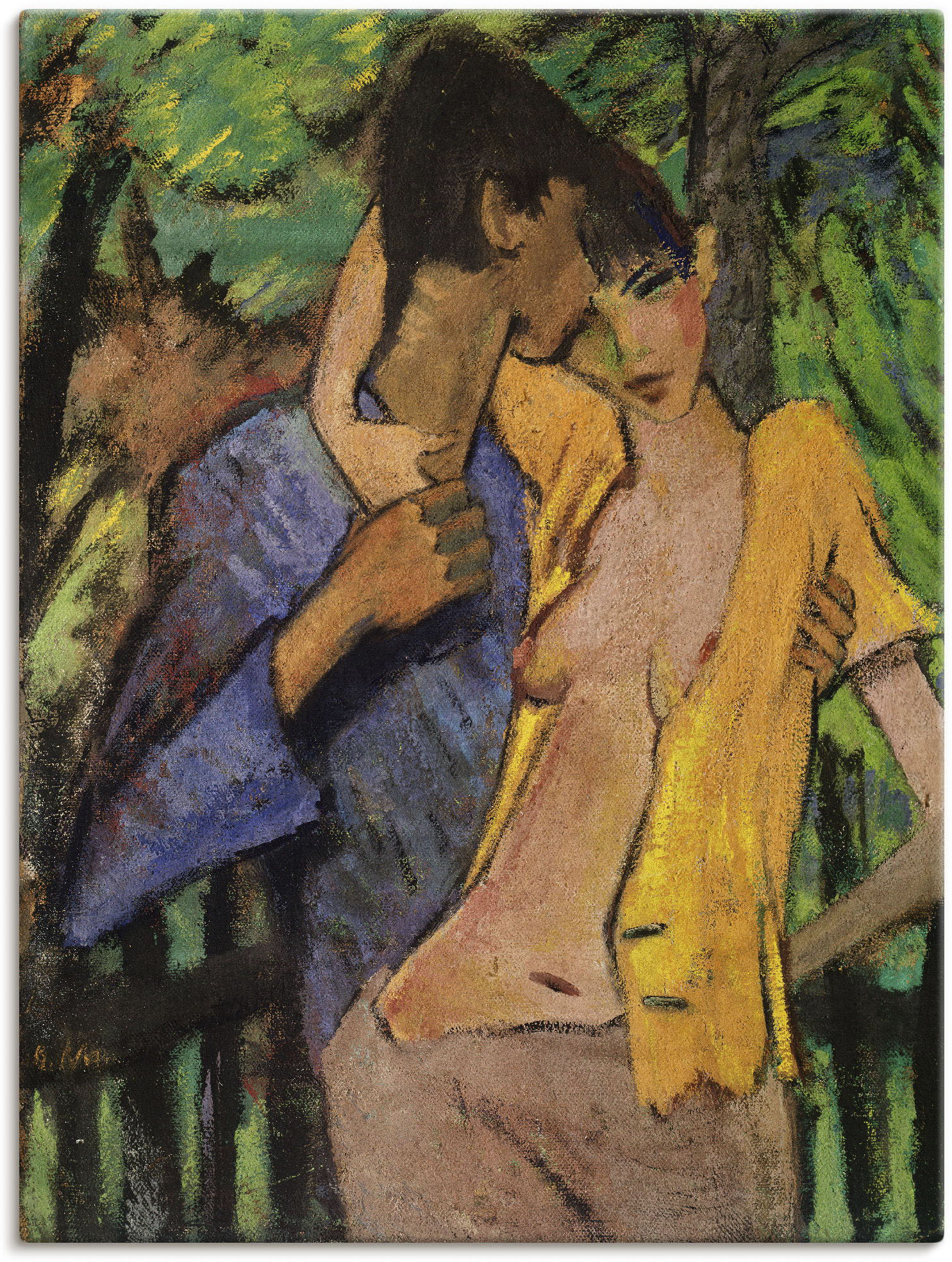 Artland Wandbild »Liebespaar. 1919«, Paar, (1 St.), als Leinwandbild, Poster in verschied. Grössen von Artland