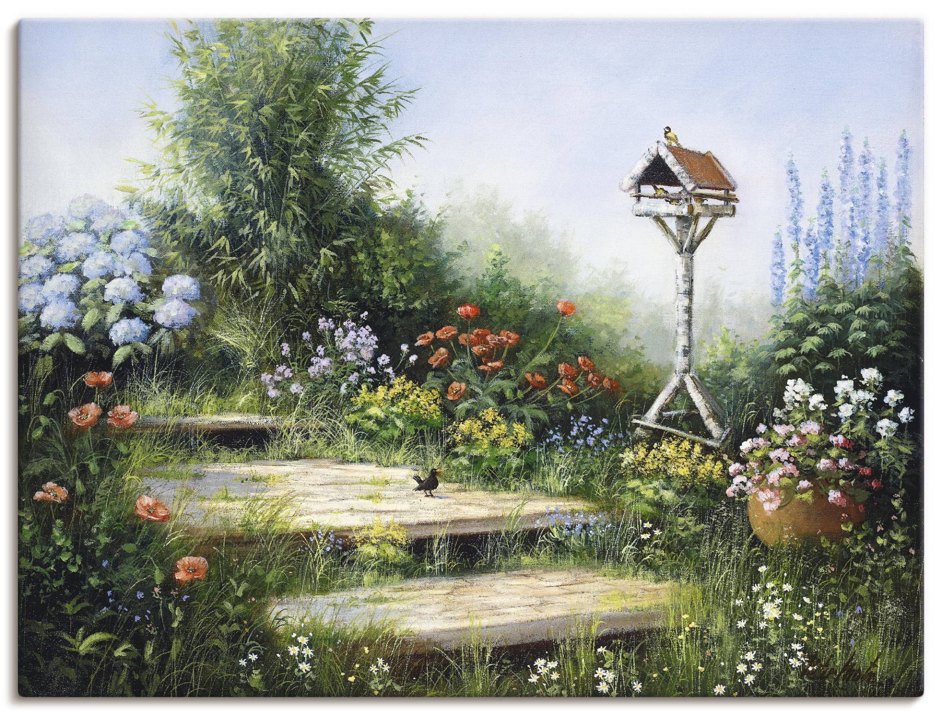 Artland Leinwandbild »Lieder der Vögel«, Garten, (1 St.) von Artland