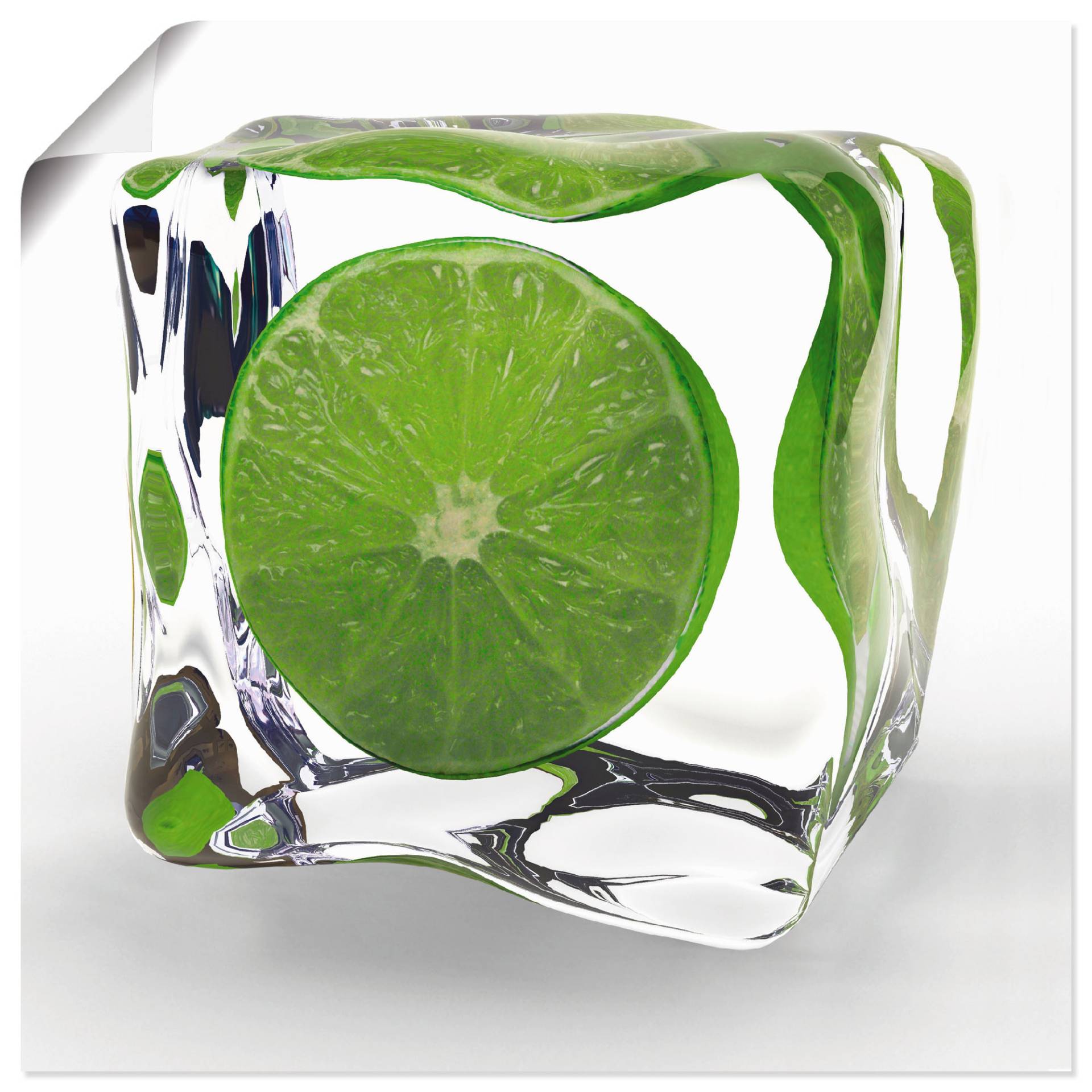 Artland Wandbild »Limette im Eiswürfel«, Lebensmittel, (1 St.), als Poster in verschied. Grössen Artland Wandbild »Limette im Eiswürfel«, Lebensmittel, (1 St.), als Poster in verschied. Grössen von Artland