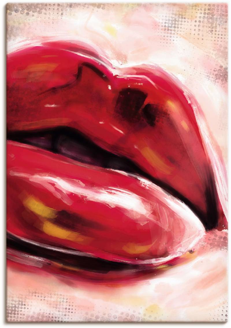 Artland Wandbild »Lips«, Anatomie, (1 St.), als Alubild, Leinwandbild, Wandaufkleber oder Poster in versch. Grössen von Artland