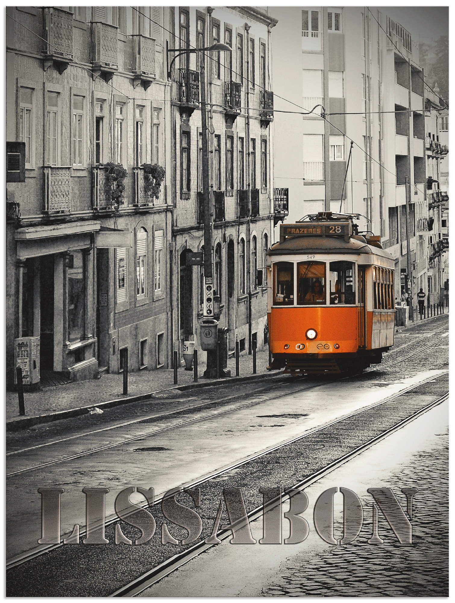 Artland Alu-Dibond-Druck »Lissabon - Linie 28«, Züge, (1 St.) von Artland