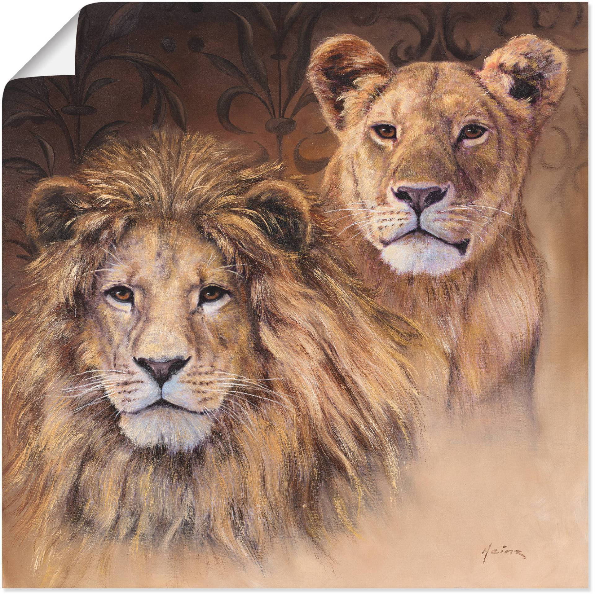 Artland Wandbild »Löwen«, Wildtiere, (1 St.) von Artland