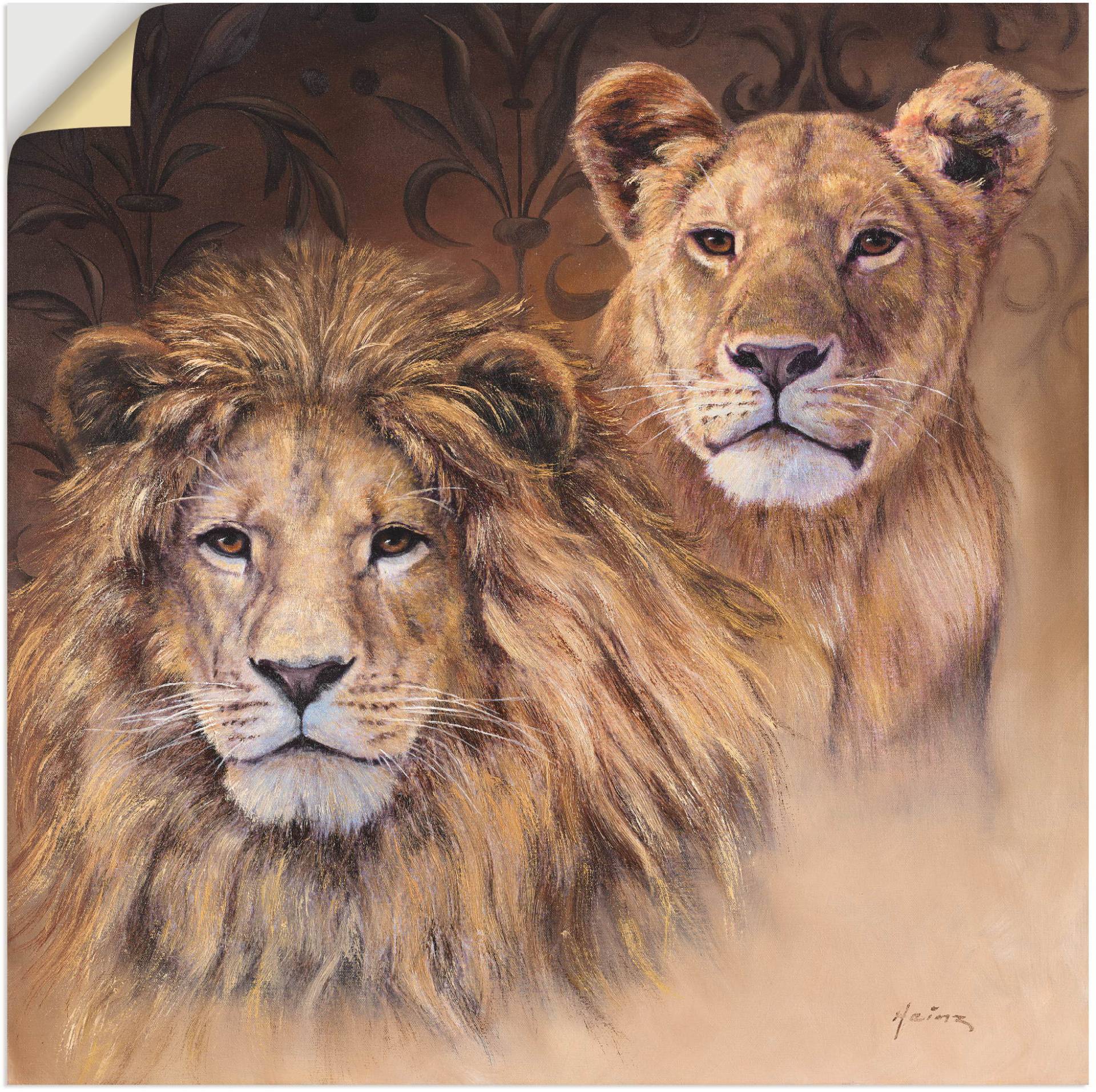 Artland Wandbild »Löwen«, Wildtiere, (1 St.) von Artland