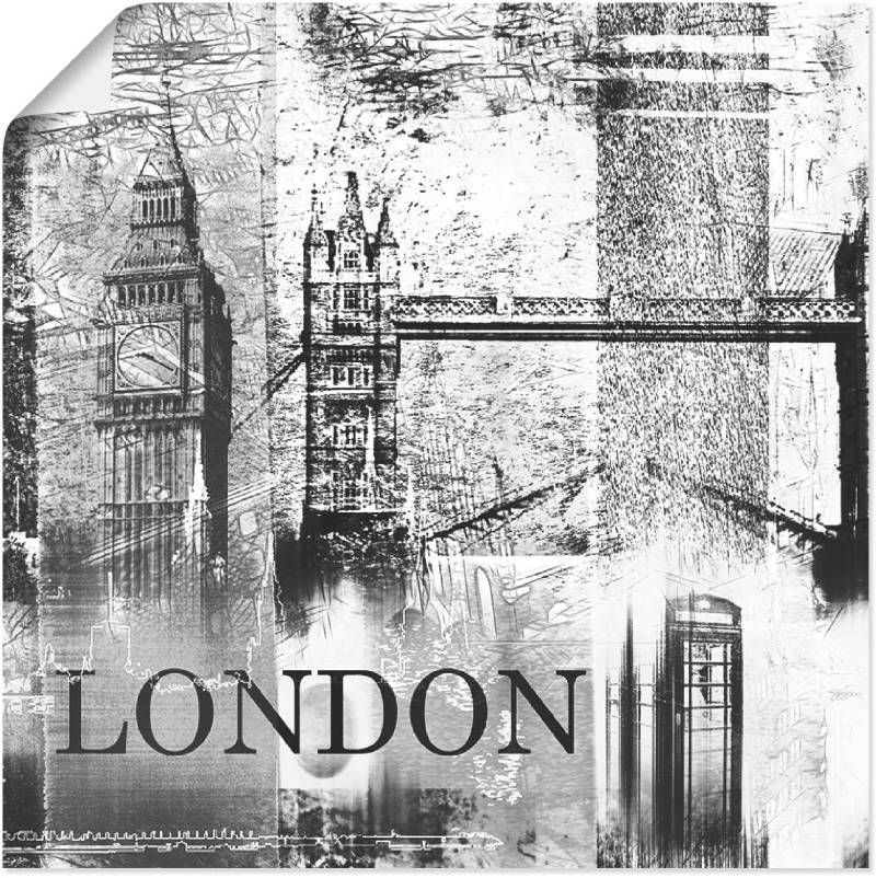 Artland Poster »London Skyline Abstrakte Collage 04«, Gebäude, (1 St.), als Leinwandbild, Wandaufkleber oder Poster in versch. Grössen von Artland