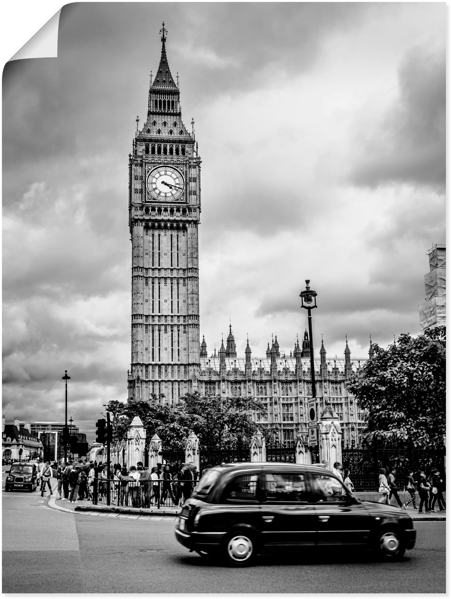 Artland Wandbild »London Taxi und Big Ben«, Gebäude, (1 St.) von Artland