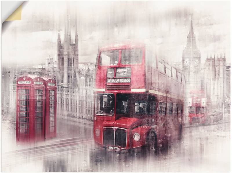 Artland Wandbild »London Westminster Collage«, Gebäude, (1 St.), als Leinwandbild, Poster in verschied. Grössen von Artland