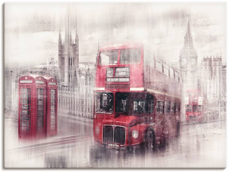 Artland Wandbild »London Westminster Collage«, Gebäude, (1 St.), als Leinwandbild, Poster in verschied. Grössen von Artland