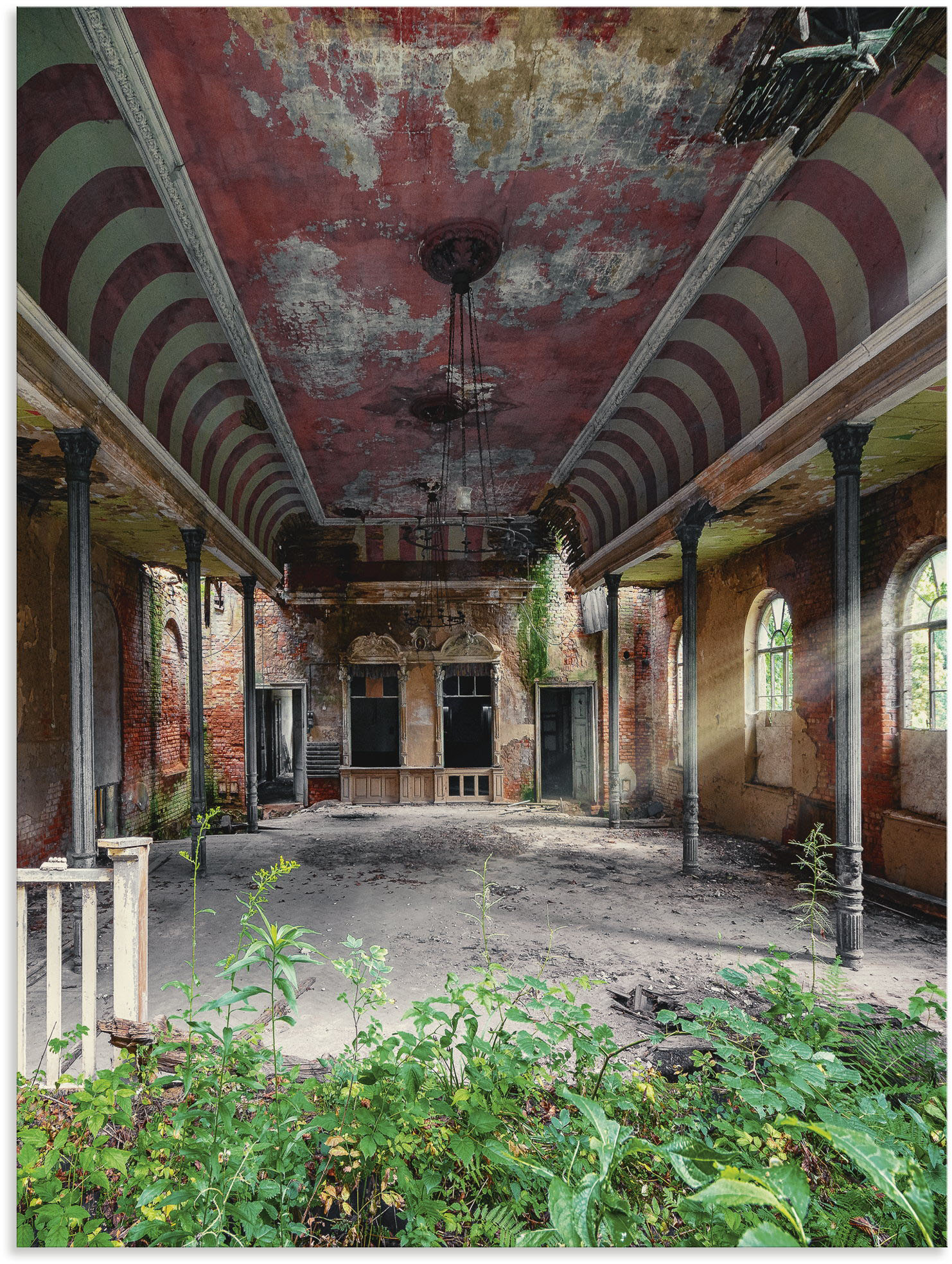 Artland Wandbild »Lost Place - Tanzsaal Ballsaal«, Gebäude, (1 St.), als Alubild, Outdoorbild, Leinwandbild, Poster in verschied. Grössen von Artland