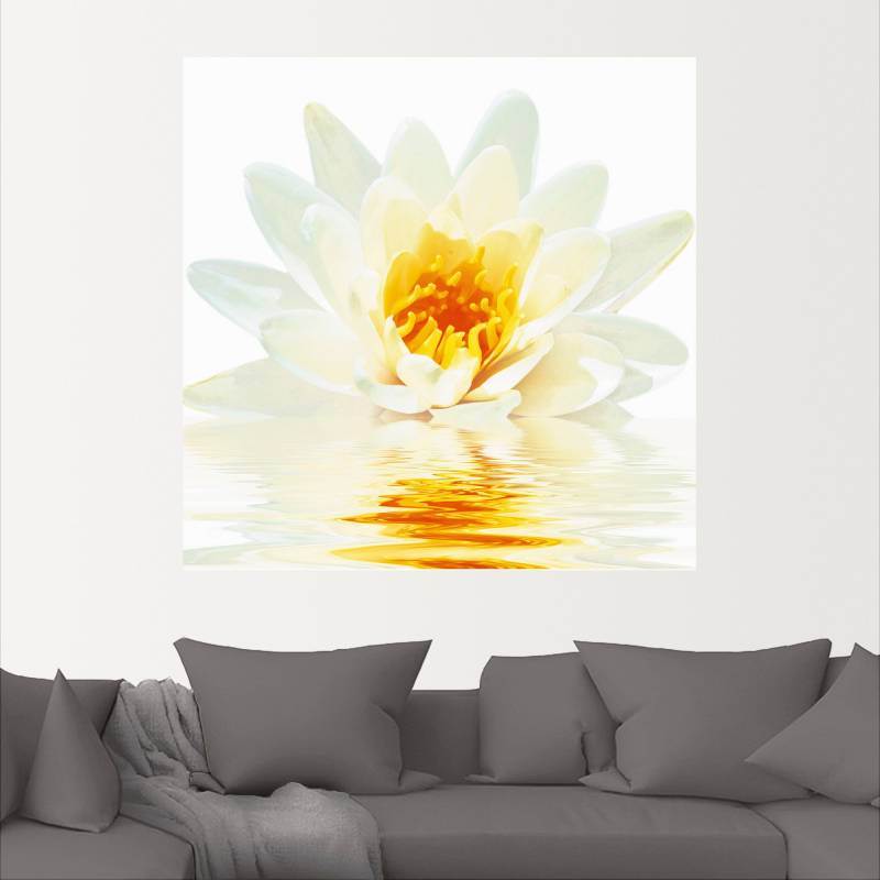 Artland Wandbild »Lotusblume schwimmt im Wasser«, Blumen, (1 St.), als Leinwandbild in verschied. Grössen von Artland
