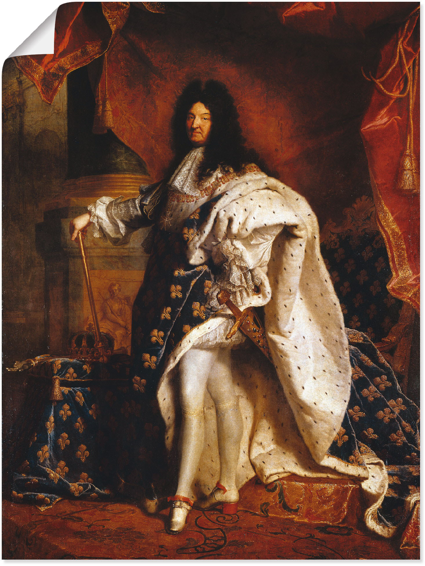 Artland Wandbild »Ludwig XIV. von Frankreich, 1701«, Menschen, (1 St.) von Artland
