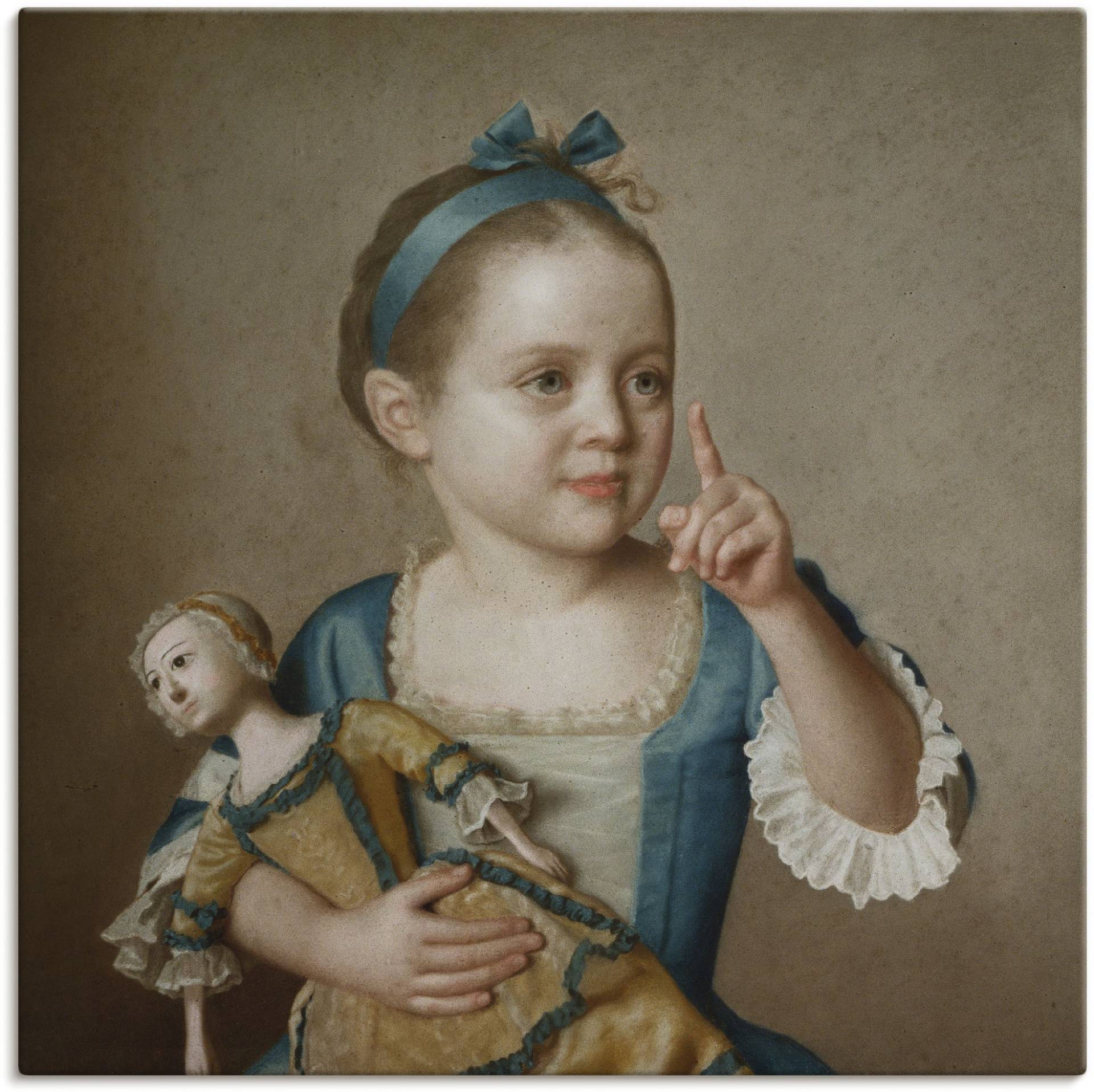 Artland Wandbild »Mädchen mit Puppe.«, Kind, (1 St.) von Artland