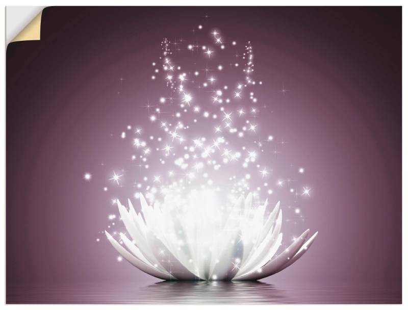 Artland Wandbild »Magie der Lotus-Blume«, Blumen, (1 St.) von Artland