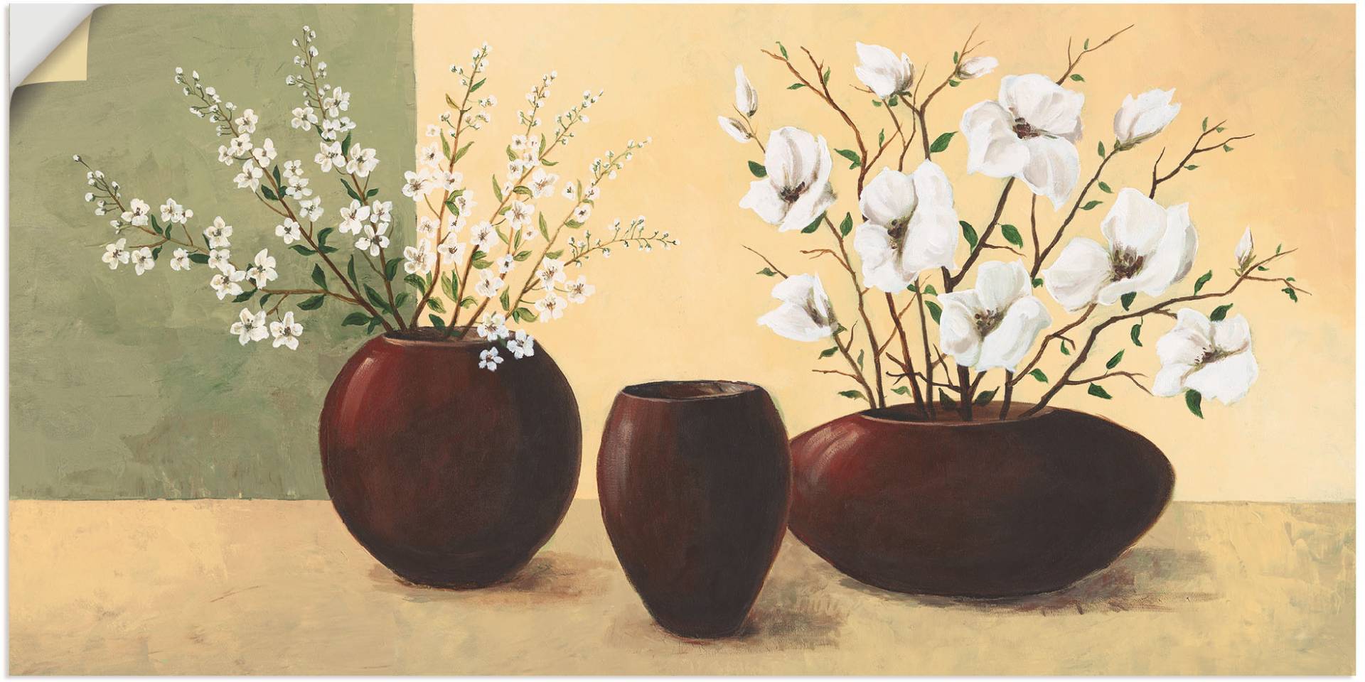 Artland Wandbild »Magnolien«, Vasen & Töpfe, (1 St.) von Artland