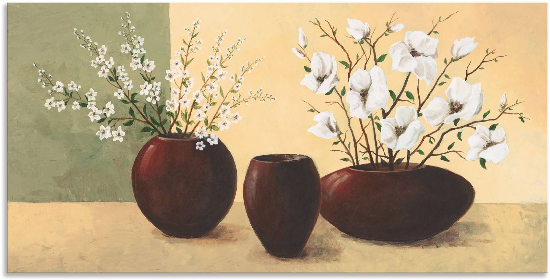 Artland Wandbild »Magnolien«, Vasen & Töpfe, (1 St.), als Alubild, Outdoorbild, Leinwandbild, Poster, Wandaufkleber von Artland