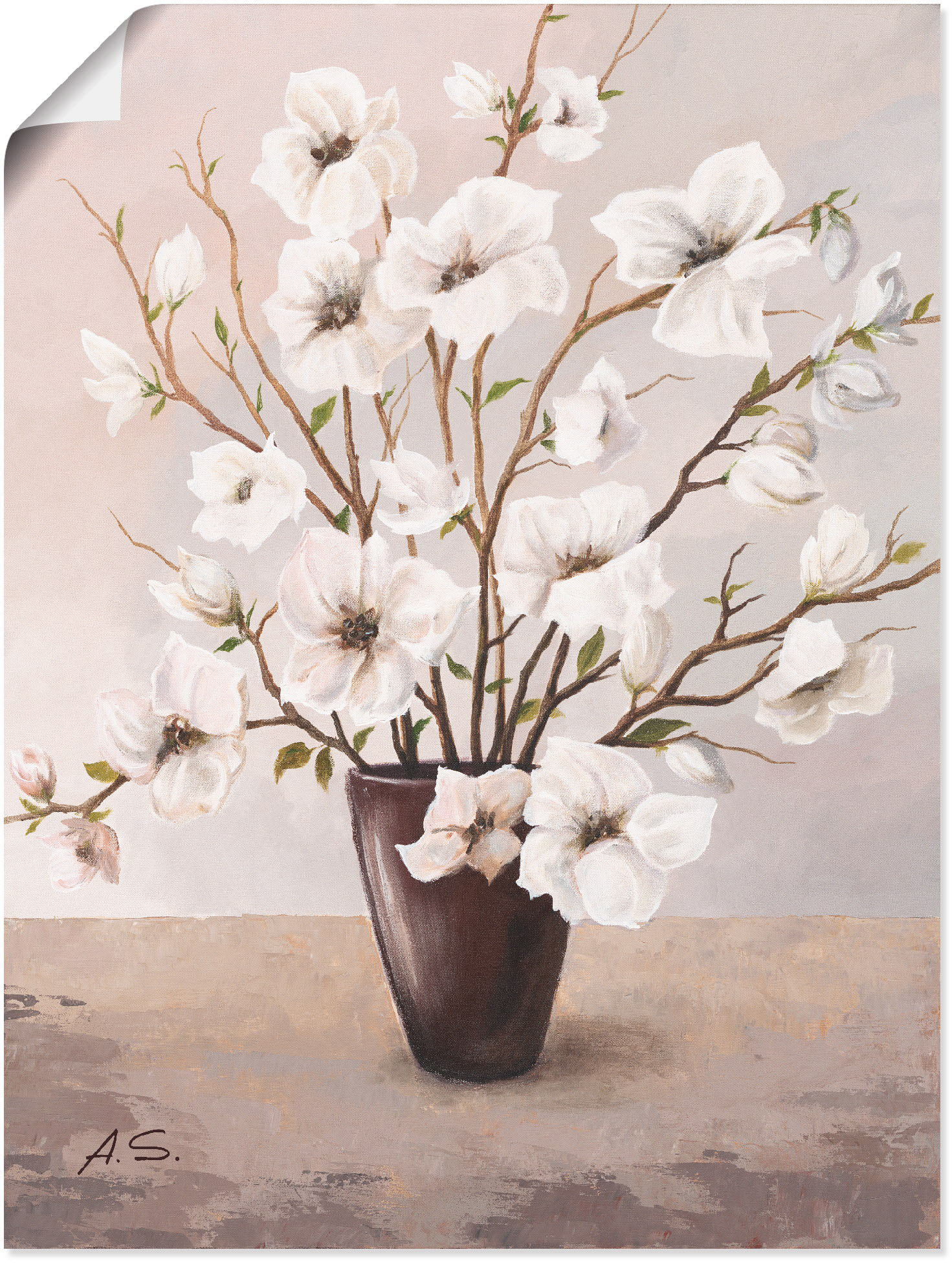 Artland Wandbild »Magnolien«, Blumen, (1 St.), als Leinwandbild, Poster in verschied. Grössen Artland Wandbild »Magnolien«, Blumen, (1 St.), als Leinwandbild, Poster in verschied. Grössen von Artland