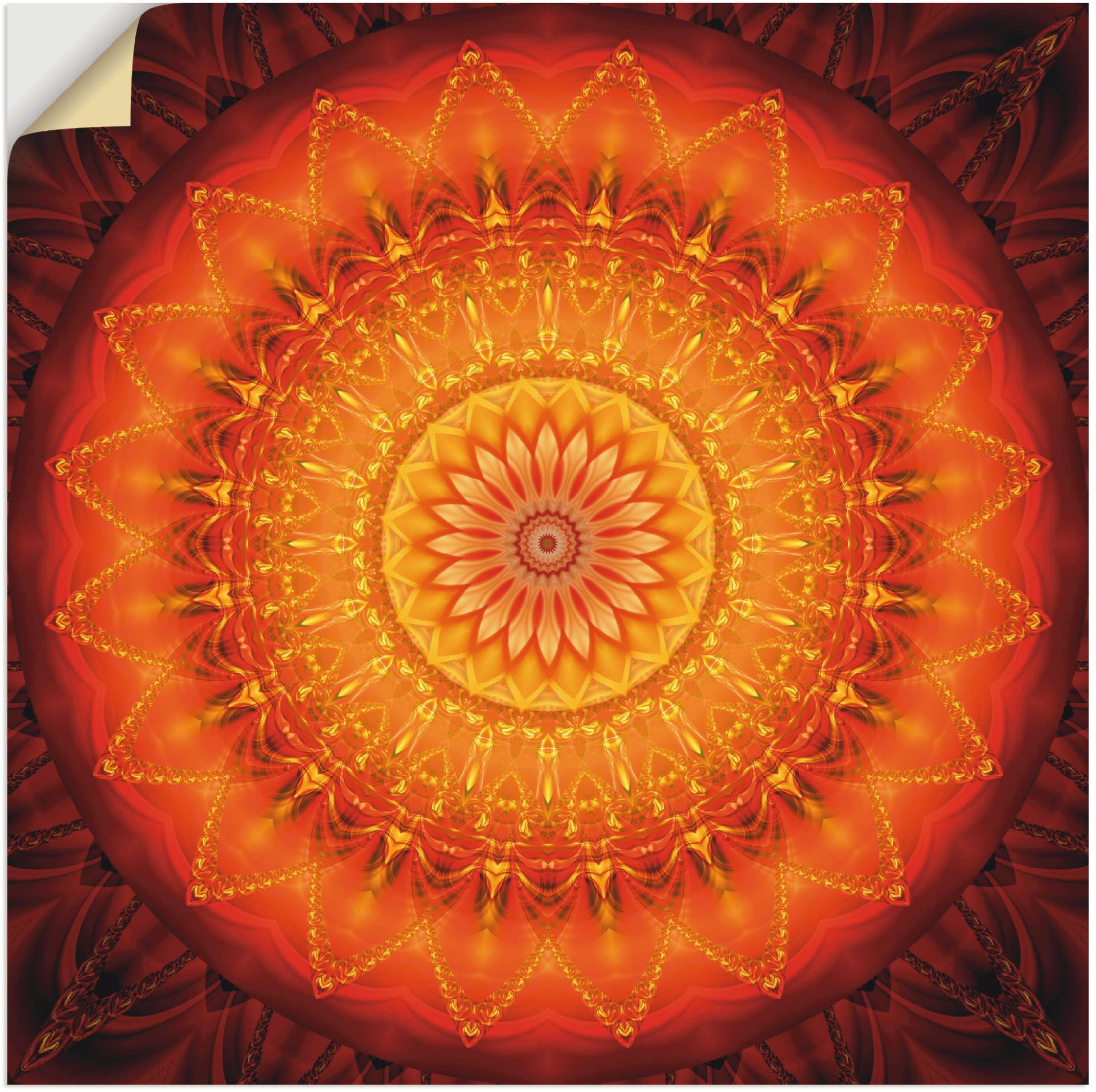 Artland Wandbild »Mandala Energie 1«, Muster, (1 St.), als Leinwandbild, Poster, Wandaufkleber in verschied. Grössen Artland Wandbild »Mandala Energie 1«, Muster, (1 St.), als Leinwandbild, Poster, Wandaufkleber in verschied. Grössen von Artland