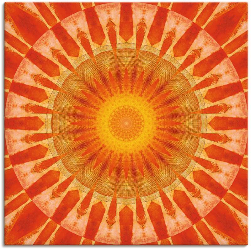 Artland Wandbild »Mandala Sonnenuntergang«, klassische Fantasie, (1 St.), als Leinwandbild, Poster in verschied. Grössen von Artland
