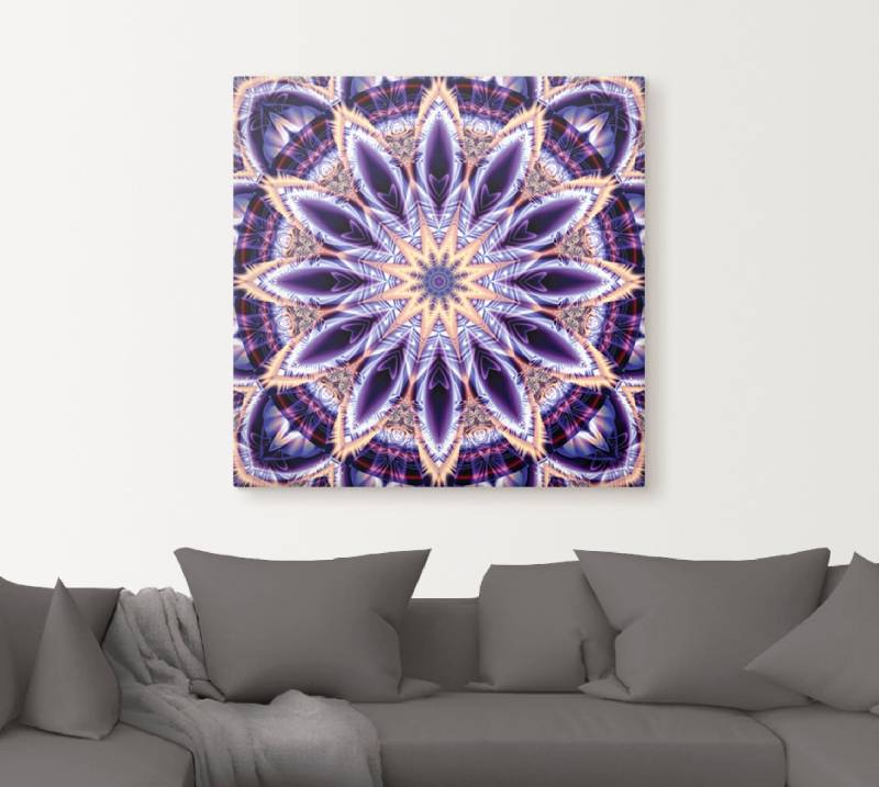 Artland Wandbild »Mandala Stern lila«, Muster, (1 St.) von Artland