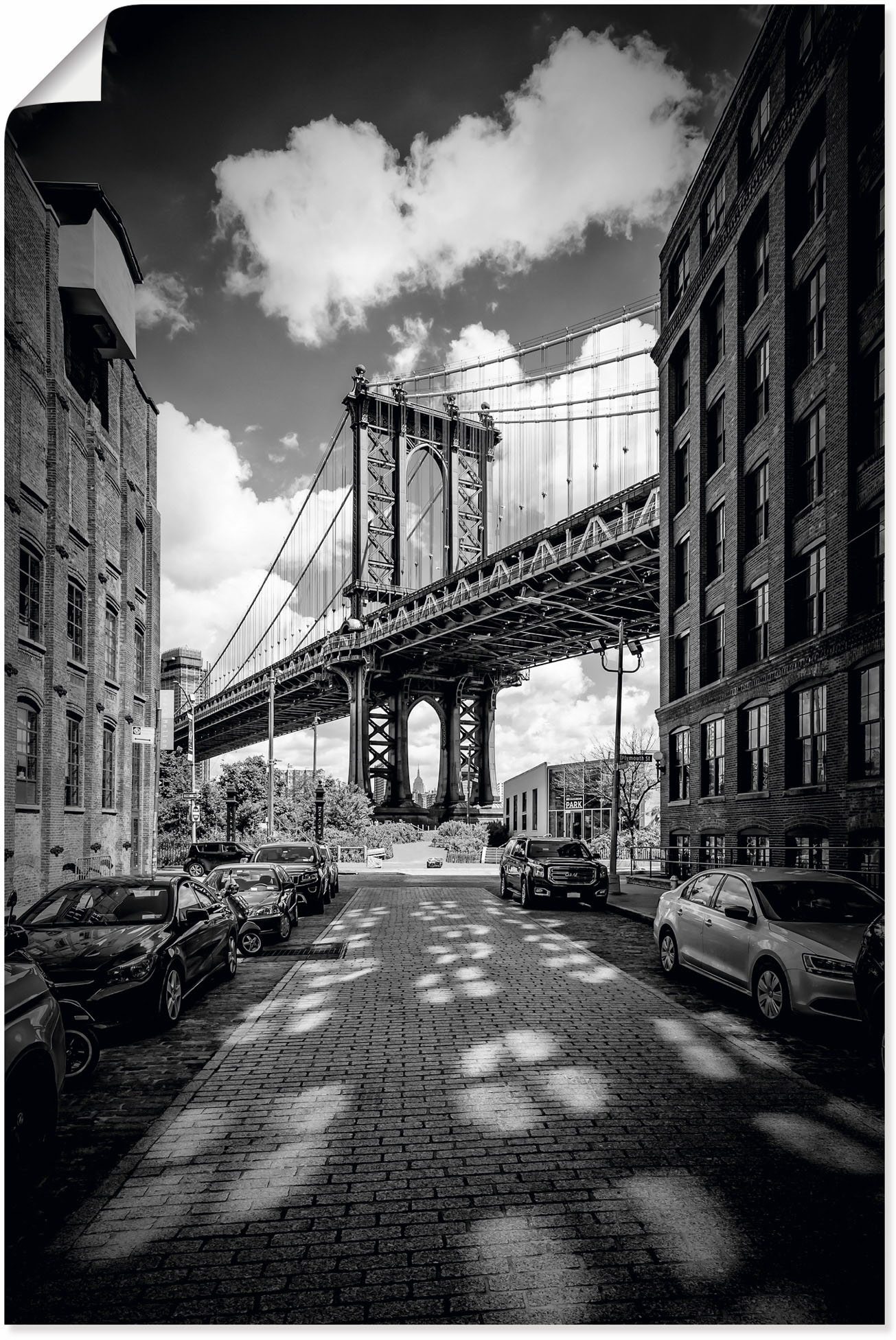 Artland Wandbild »Manhattan Bridge in Brooklyn, New York«, New York, (1 St.) von Artland