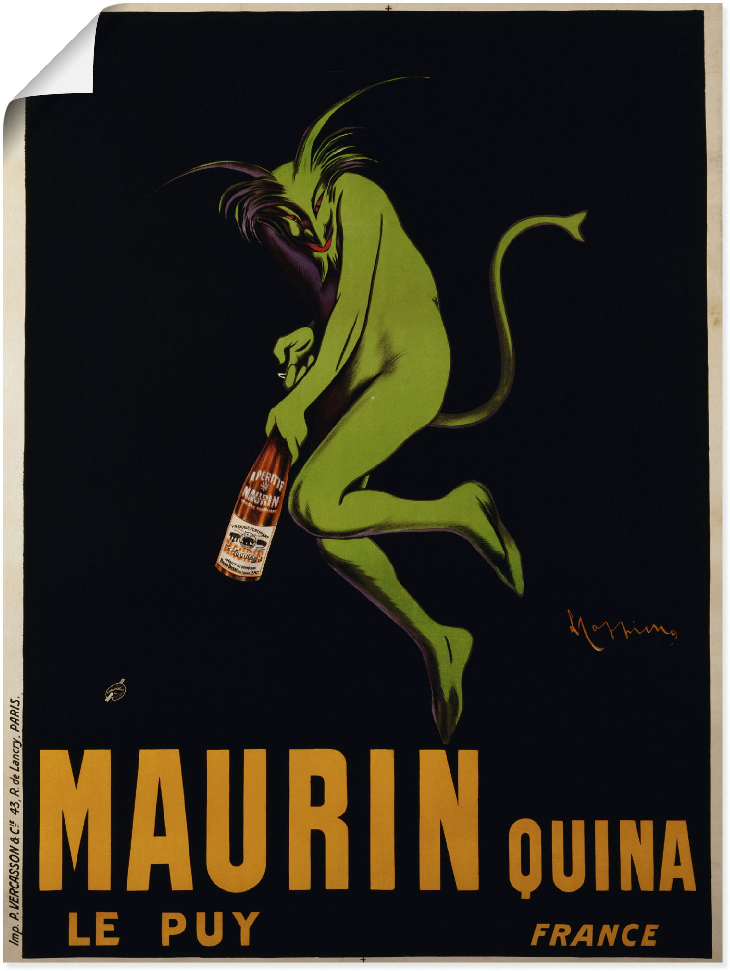 Artland Wandbild »Maurin Quina. Um 1922«, Schilder, (1 St.) von Artland